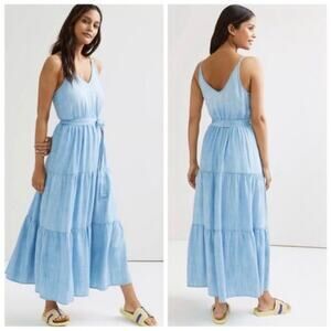 Anthropologie Light Blue Maxi Dress
